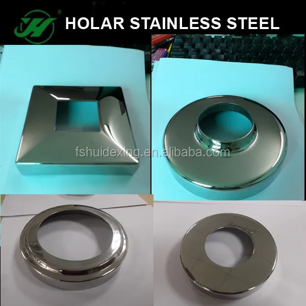 handrail stainless steel post base cover