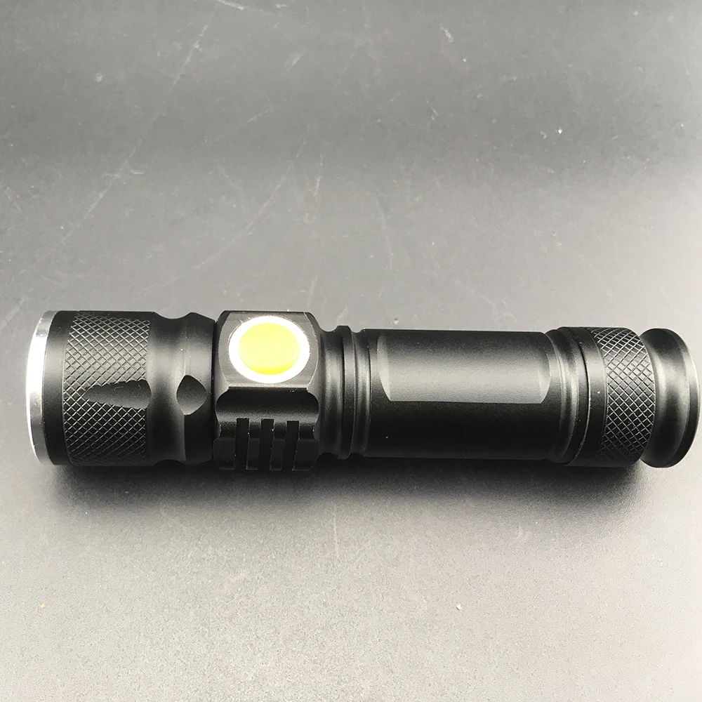 500 lumens Waterproof LED Torch Light Mini USB Rechargeable Zoomable T6 Flashlight