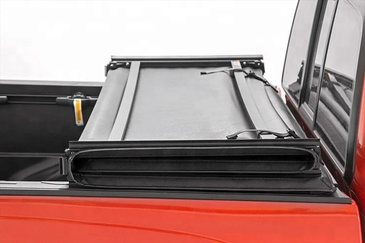 
High Quality Soft Folding Tonneau Cover Pickup Bed Cover For Toyota Hilux Revo 