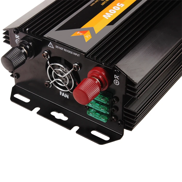 500W 12v dc to ac 110v/220v solar power inverter with solar charge controller