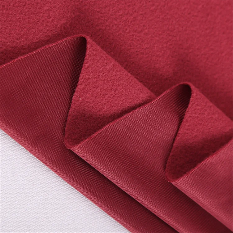 
100 polyester tricot brushed super poly fabric for track suits, fabrics textiles velvet 
