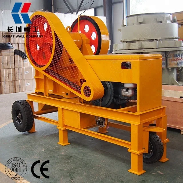 China Supplier quality quarry pebble rubble mini diesel crusher price for sale