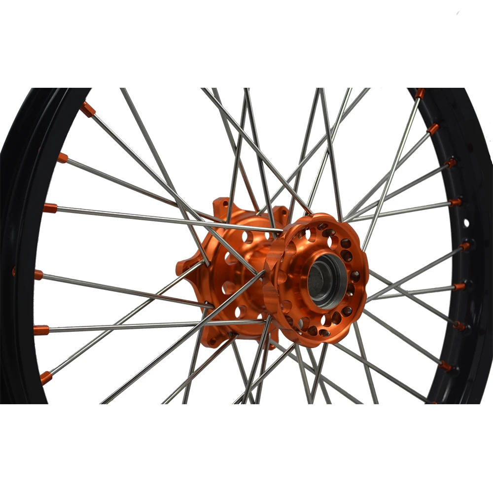 SXF EXC SX Motocross Dirt bike CNC 19Inch 21Inch Alloy spoked wheels