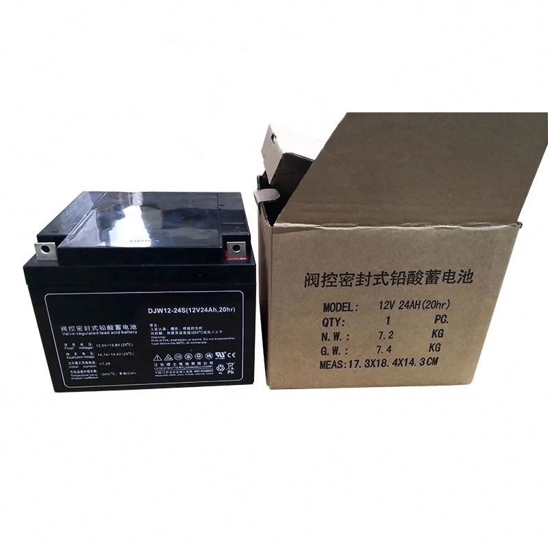 New energy 12V 24AH sealed lead-acid UPS AGM GEL VRLA battery