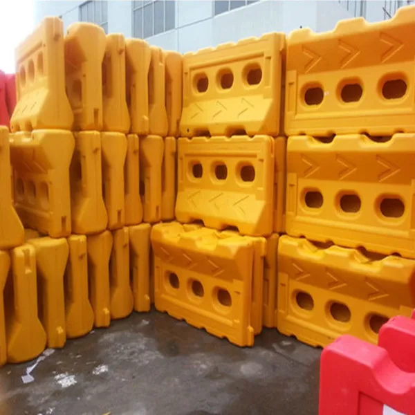 Plastic road barrier, Water-filled security barrier, High quality barrier on road