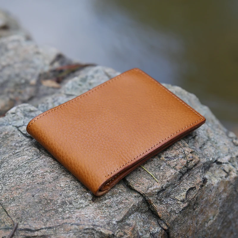 China Supplier Factory from Italy Creative personality good quality genuine leather wallet men