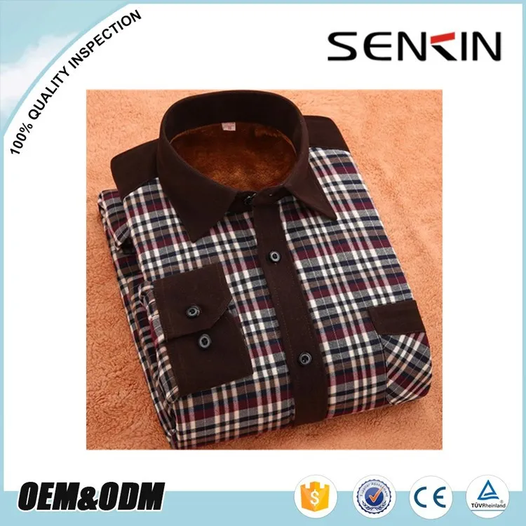 latest design brand mens long sleeve shirts winter casual flannel plaid shirts
