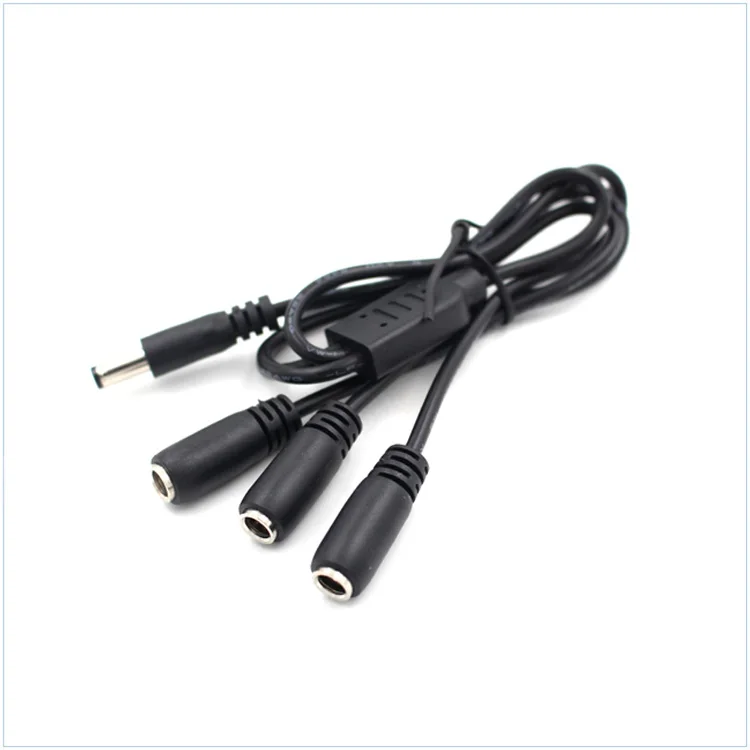 China factory price 5.5 x 2.5mm FeMale  To  5.5 x 2.1mm male Splitter Extension Cable //
