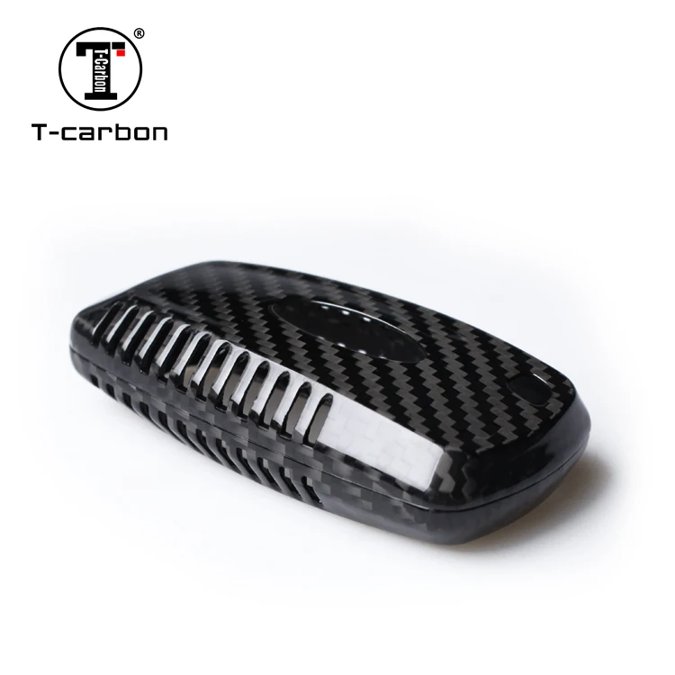 T-carbon Carbon Fiber Car Remote Key Case For new  Ford Key Cover Auto Interior Accessories