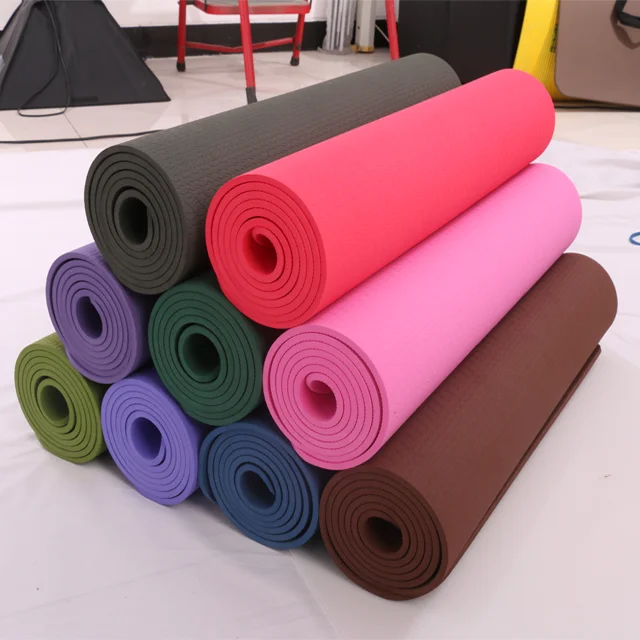 TPE Exercise  Eco Friendly Thick Cheap Fitness Pilates Custom Gymnastics Non-Toxic Non-slip Print Floor Gym yoga mat