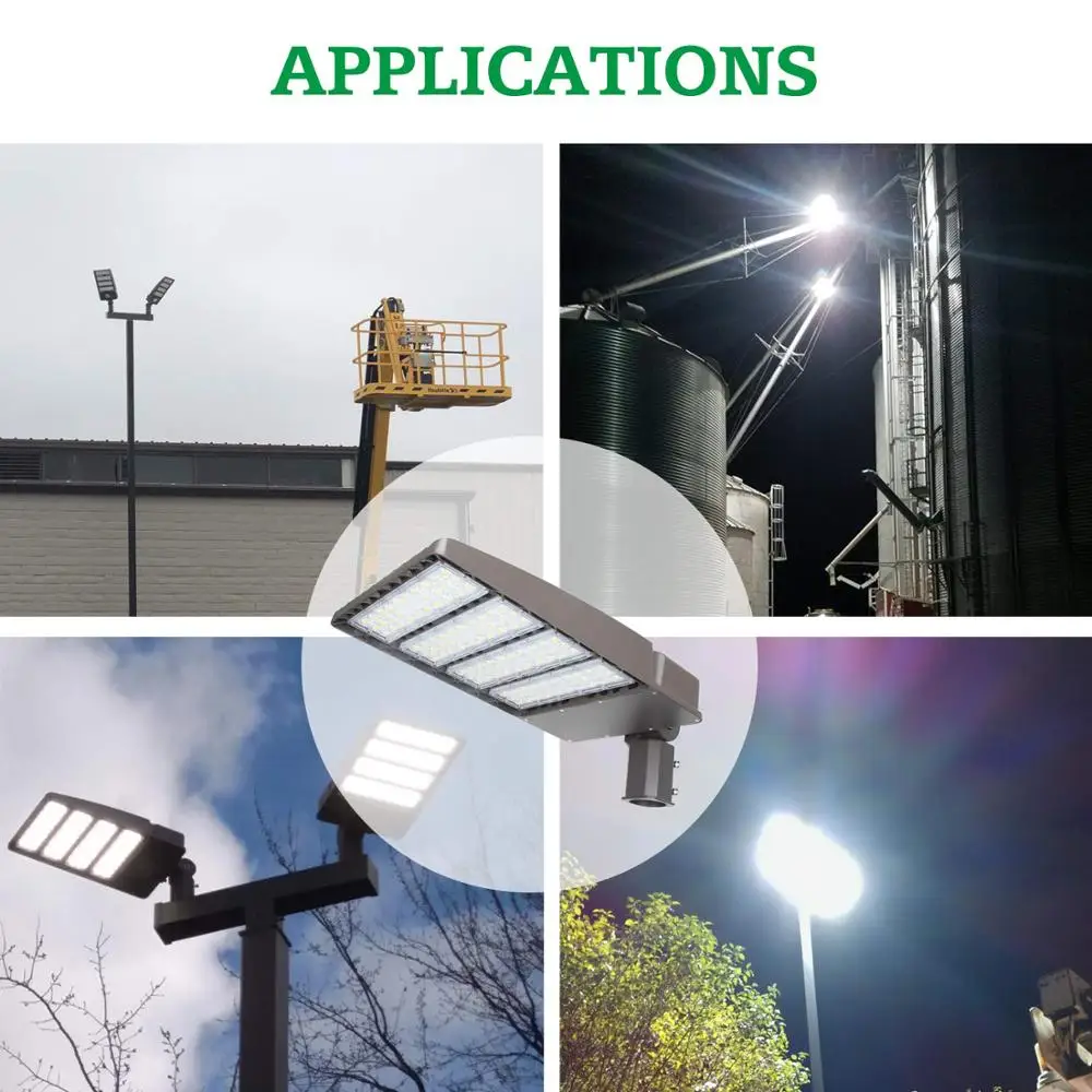 Fast Delivery Hot Selling Outdoor Adjustable 100-277Vac 100-347Vac 200-480Vac 80W 100W 120W 150W 200W 300W led light shoebox