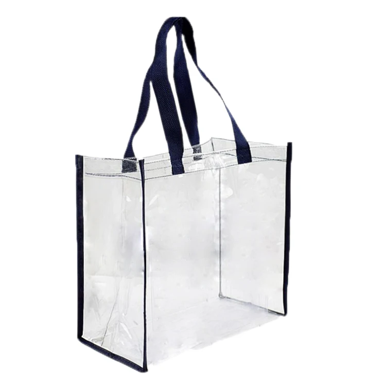 High Quality 30C clear Pvc Waterproof Vinyl Tote Bag