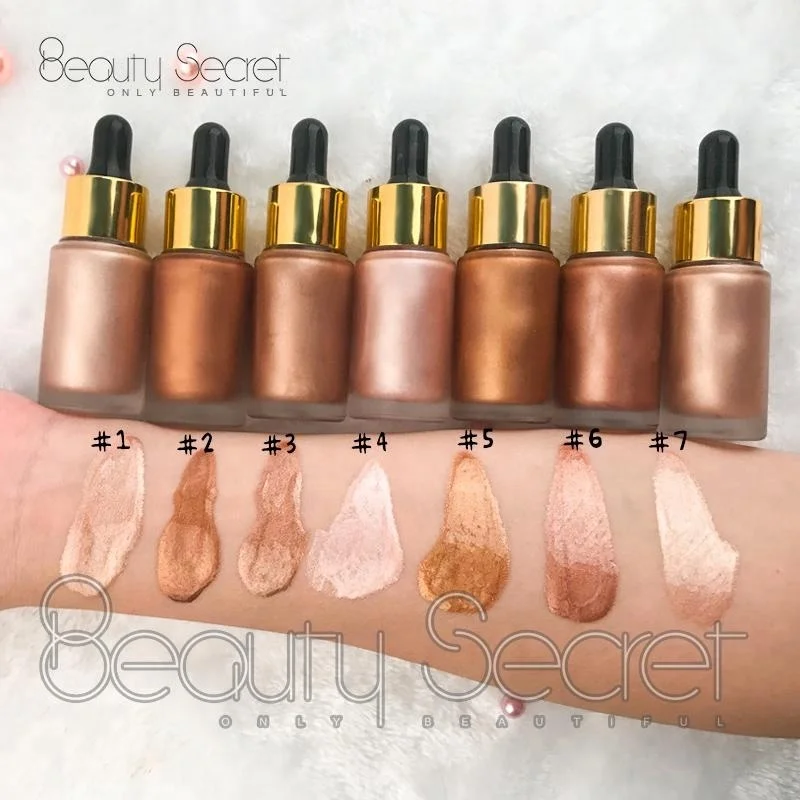 
Private Label Long Lasting 7 Color Face Foundation Liquid Contour Liquid Highlighter Makeup 