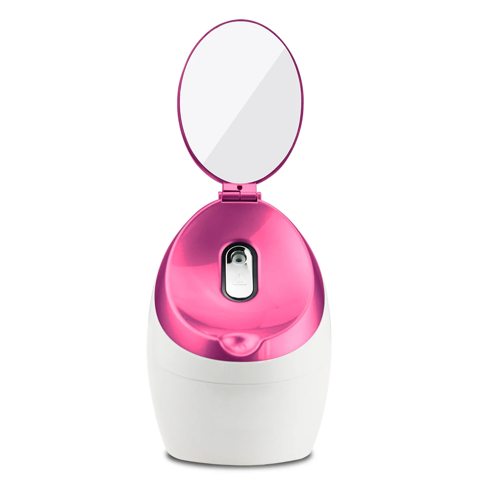 
Built-in LED beauty mirror odorless nano steam deep cleansing moisturizer face facial steamer 