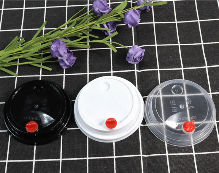 
Promotional Food Grade Hard Milkshake PP Cups With Injection Lids Plastic Injection cups with print 
