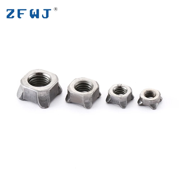 M4 M5 M6 M8 stainless steel types of square weld nuts