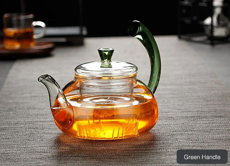 
650ml Heat Resistant Borosilicate Glass Teapot 