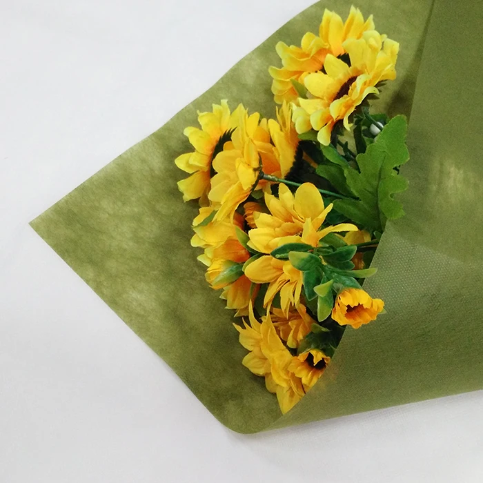 PET Non Woven Flower Wrapping Sheet Home Textile Fabrics Flower Gift Wrapping Material