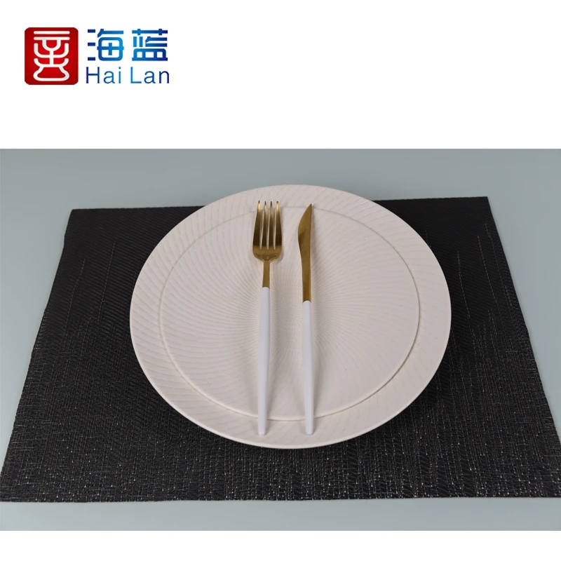 Newest Textilen Fabric Cloth Heat Resistant Non Slip Place mats Washable Kitchen dining Table Mats