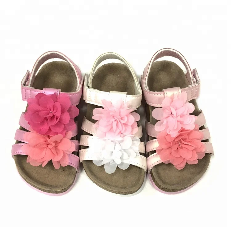 
new design comfortable children shoes little girls flower sandals 