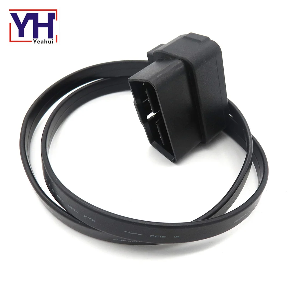 OBDII 2 удлинитель 16 Pin obdii соединительный кабель правый угол OBD2 транспортных средств диагностический кабель