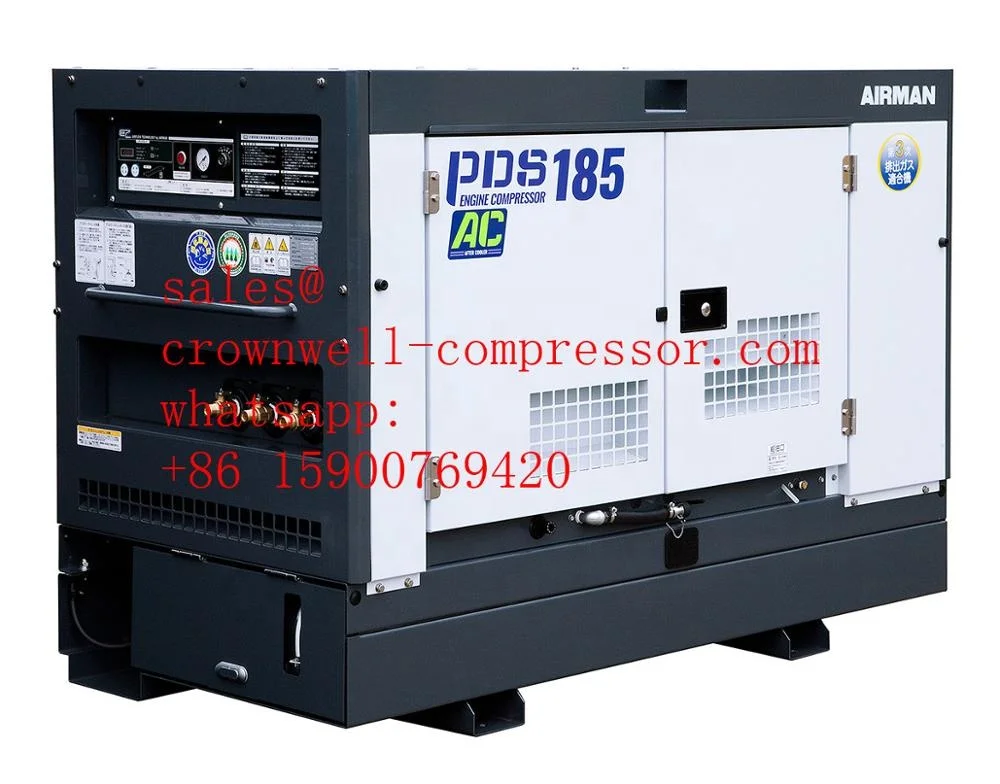 PDS185S-7C5 AIRMAN portable screw compressor oil fence ENGINE YANMAR