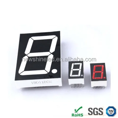 Red 7 segment Common Cathode led display 0.56 inch led 7 segment display Single digit led digital display for digital signage TV