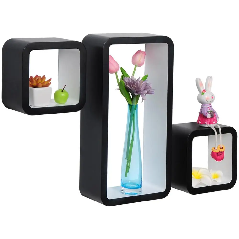 Экологичная декоративная мебель для дома плавающие настенные кубические полки