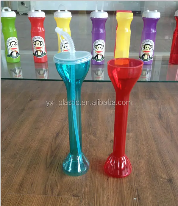 Красочные чашки для двора, цветная чашка для напитков с Длинной Соломинкой