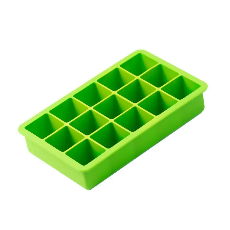15 cavity non-stick custom high quality silicone ice cube tray
