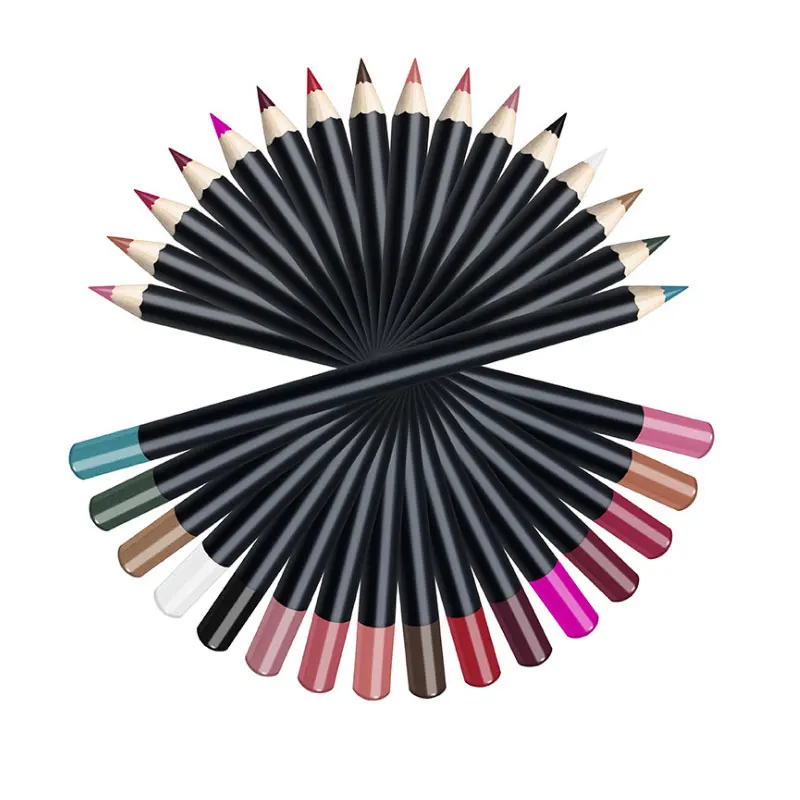 Eyeliner Line 3 In 1 Function  Available 16 Colors Lip Pencil No Logo Matte Lip Liner