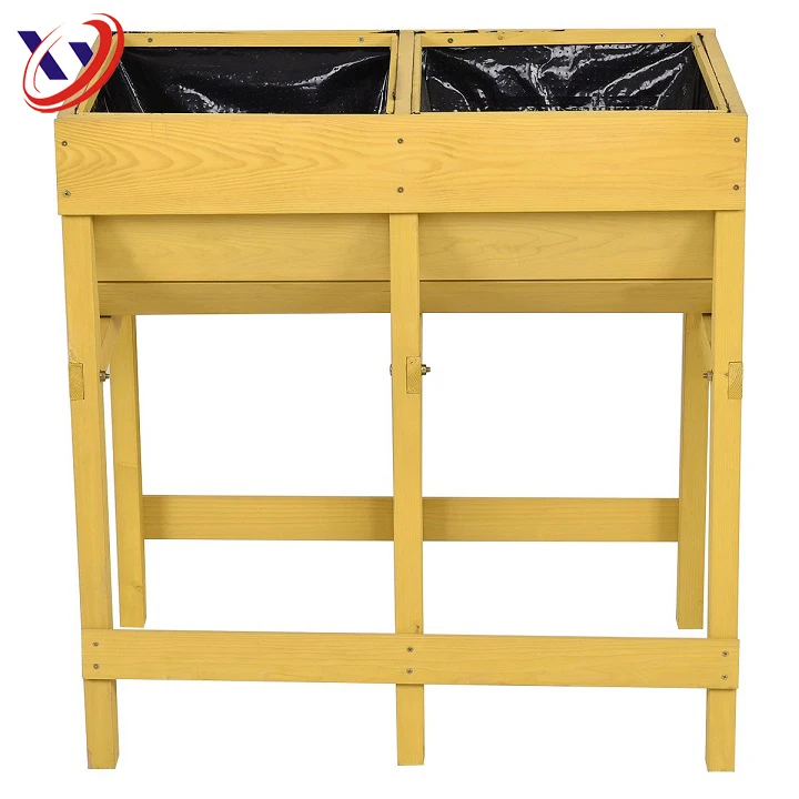Hot Sale Cheap Wood Planter Garden Bed Box Stand For Backyard