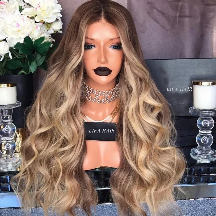 wholesale cheap super thin skin glueless blonde human hair full lace wig