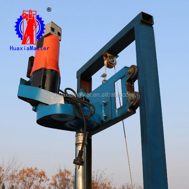 In Stock 4KW Collapsible Electric Water Well Drilling Rig Water Borehole Drilling Machine For Sale