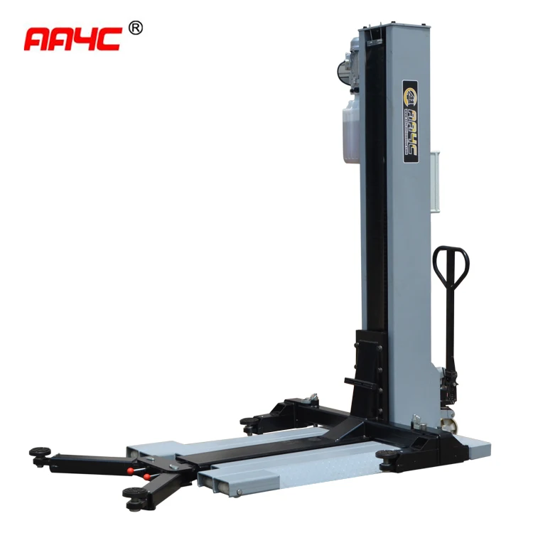 AA4C 2.5T Mobile Single Post Car Lifts with CE Certificate vehicle hoist