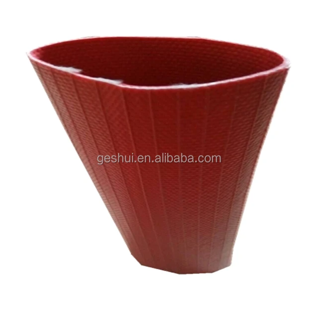 Прочный ПВХ Лежать пожарный шланг красный цвет