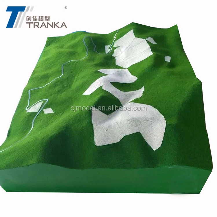 ABS Material Topographical Model for Urban Planning Development ,topo Model