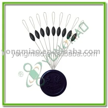 High quality Olive rubber stopper fishing line stopper floating beads tight lock rubber beads cylinder long bean or oliver bead