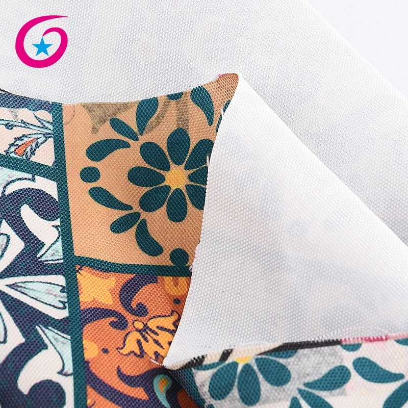Transfer printed poly custom printed canvas fabric with floral