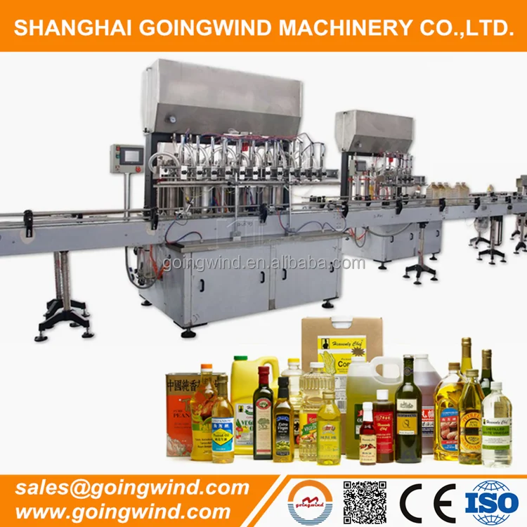 Automatic cooking oil bottling machine auto edible oil filling and sealing machine packing line cheap price for sale