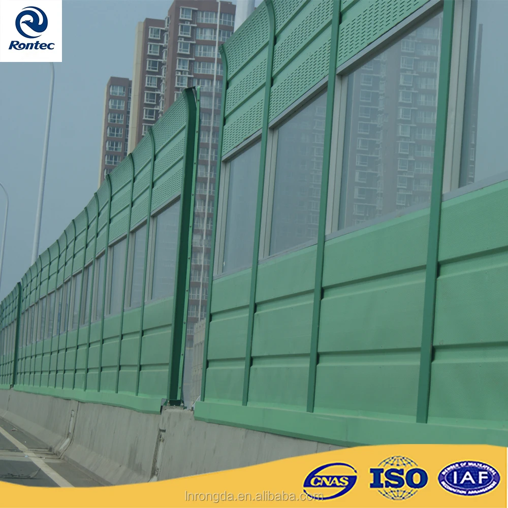 
Railway metal curve sound barrier fence noise barrier wall 