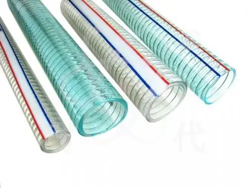 2018 Best quality PVC Transparent Spring Pipe Steel Wire Reinforced Hose