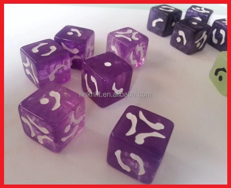 Custom engraved logo dices
