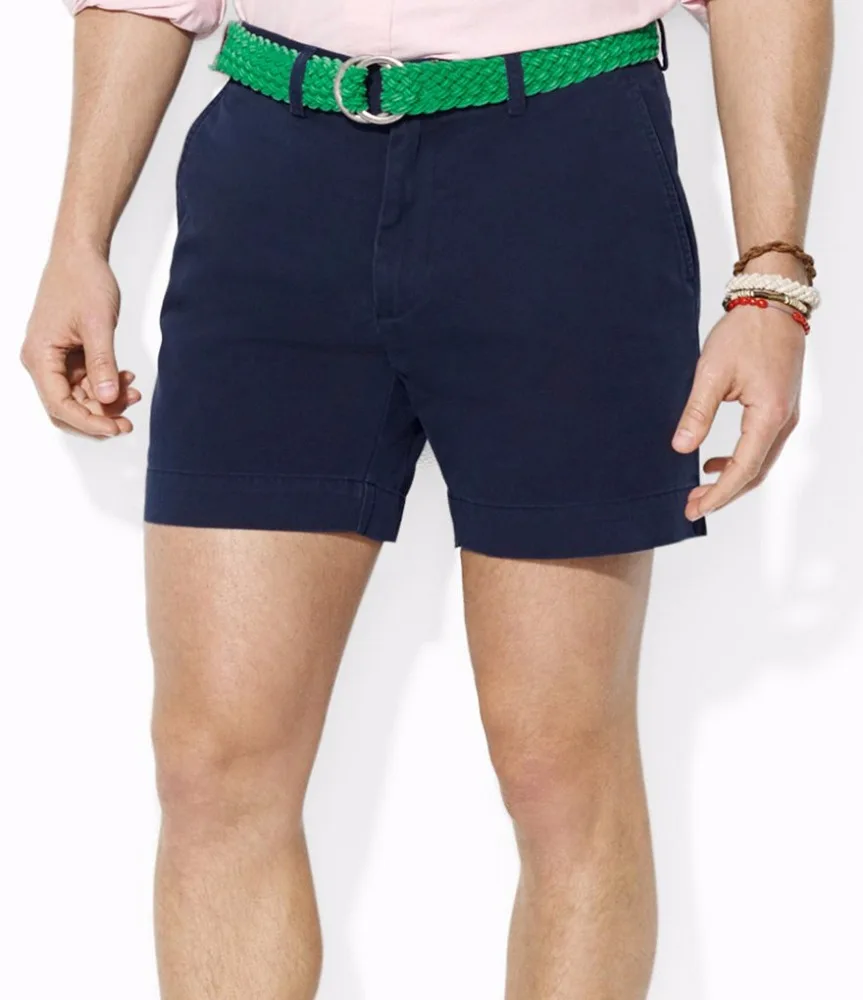 Китайский производитель одежды, классические мужские шорты из хлопка, 6 дюймов