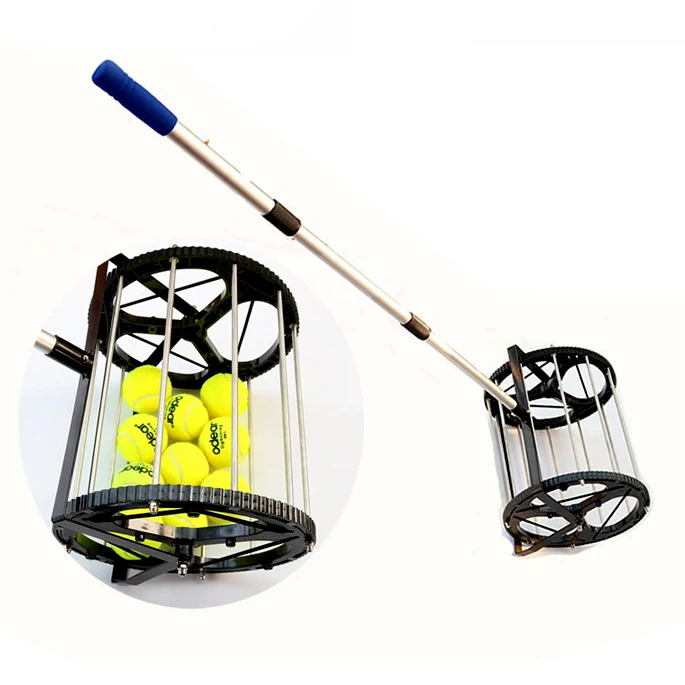Tennis Ball Retriever pickup picker basket with patent- hold 55 balls