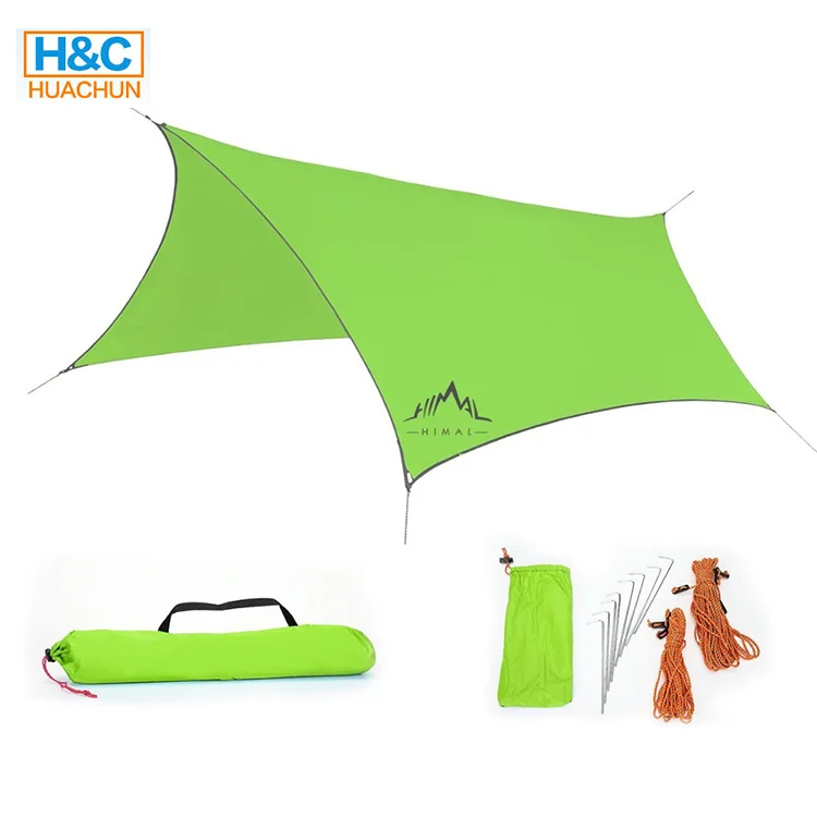 300x300cm 210T Polyester Hammock Camping Tarp Rain fly Camping Tent