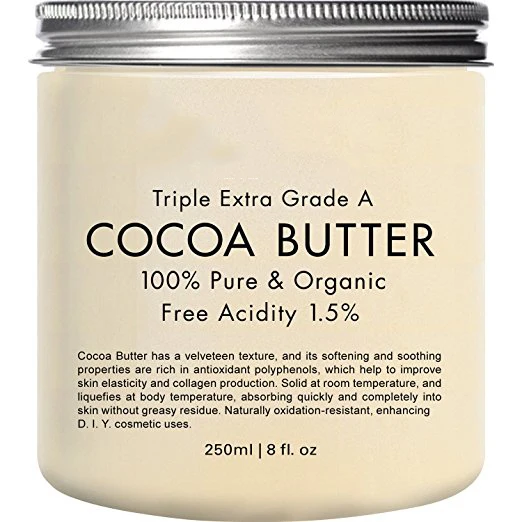 Собственная марка, Лучшая цена, 100% чистое нерафинированное сырье какао масло для ухода за кожей, уход за волосами