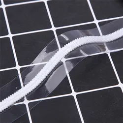 High Quality Transparent PVC Long Chain Plastic Zipper for Cosmet Bag andic Luggage
