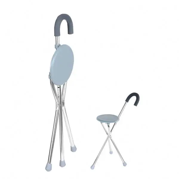 Aluminum Alloy Medical Crutch Stool Walking Stick With Soft Rubber Pad
