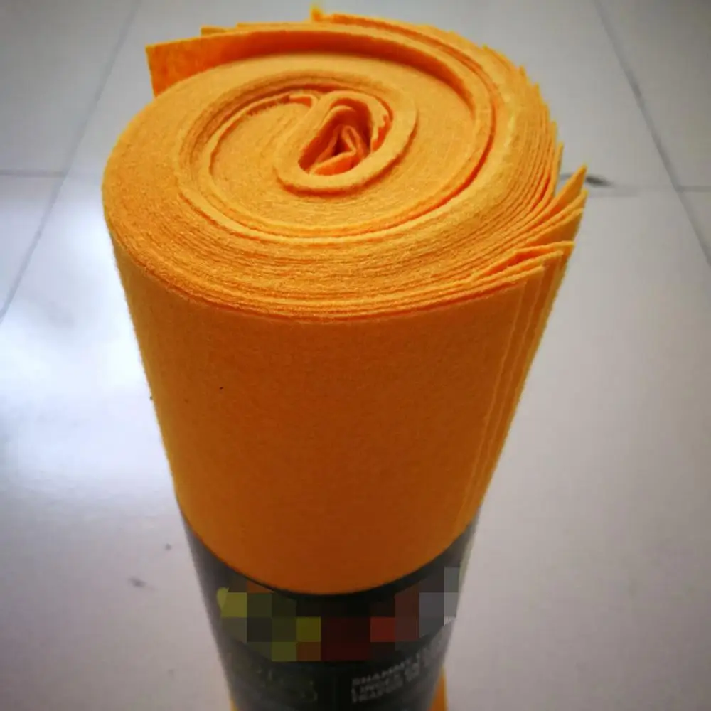 Yellow &White color Needle Punch Non Woven Shammy & Shamwow Cloth & 100% Bamaboo Fabric for Home Clean Shamwow